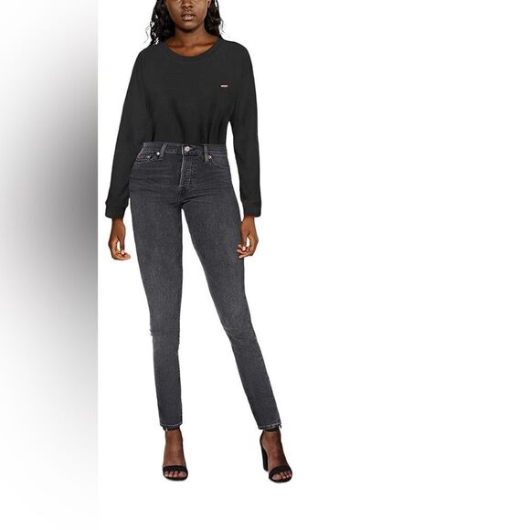 Levi’s Womens Black Wedgie Skinny Jeans - Picture 3 of 14